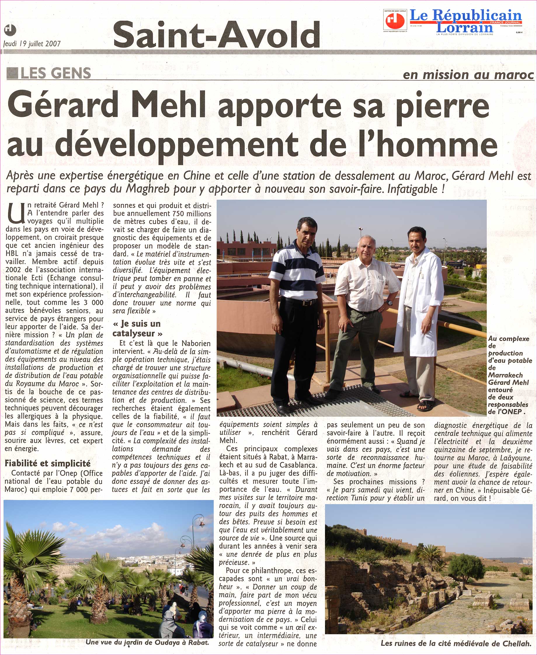 Article du Journal : Le Rpublicain Lorrain