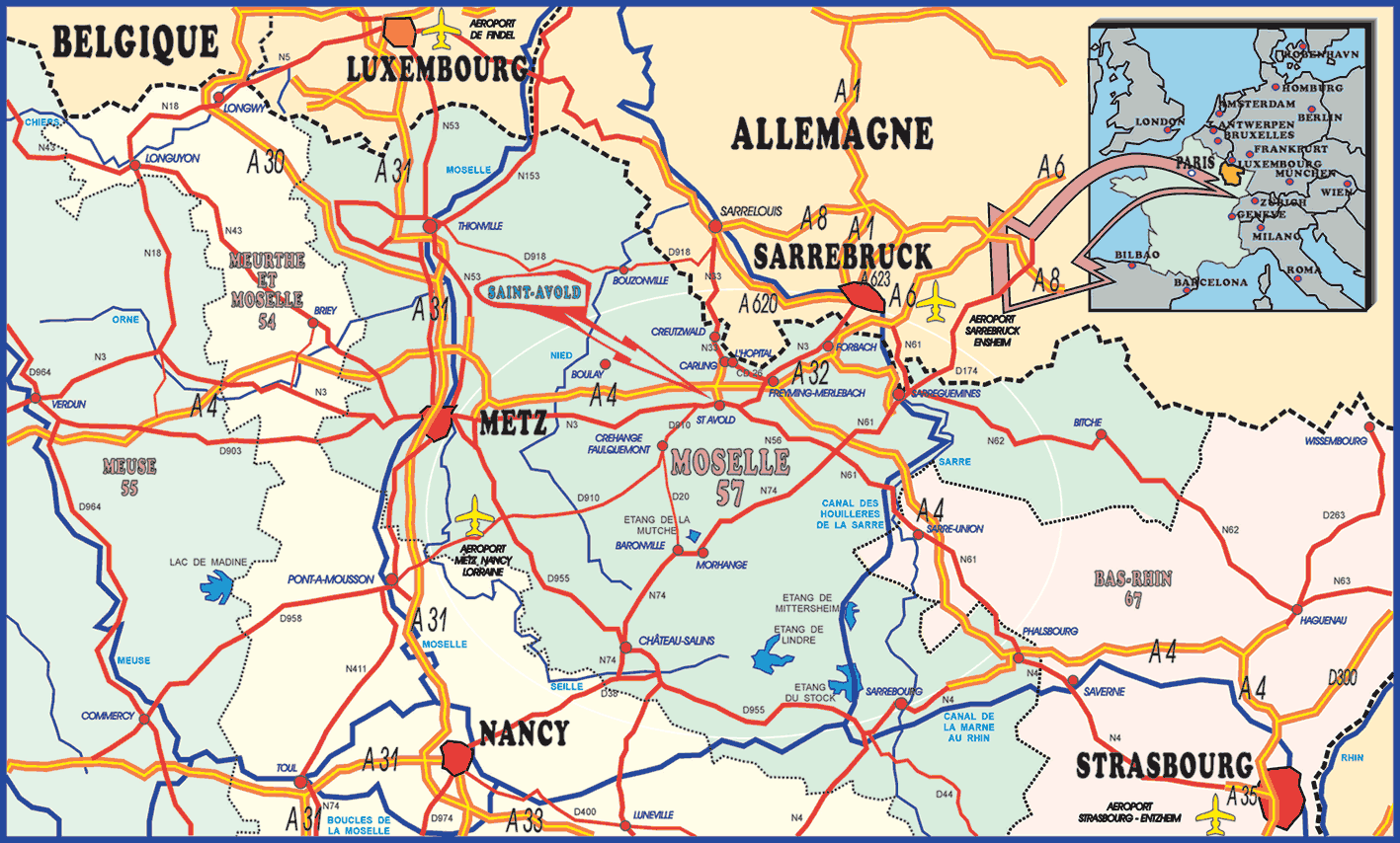 Carte Lorraine